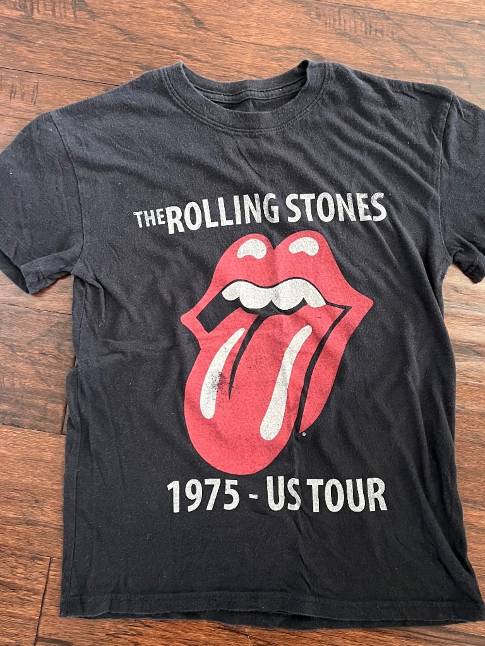 The Rolling Stones short-sleeve T-shirt Black. Size XS